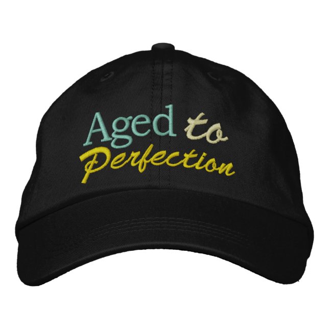 Aged to Perfection by SRF Embroidered Baseball Cap (Front)