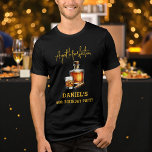 Aged to Perfection Cigar Whiskey 60th Birthday Tri-Blend Shirt<br><div class="desc">Celebrate six decades of style with this Aged to Perfection Cigar and Whiskey 60th Birthday Tri-Blend Shirt. Featuring elegant gold lettering on a sleek black or charcoal background, it highlights a whiskey glass, decanter, and cigar illustration — the perfect mix of sophistication and celebration. Soft, breathable tri-blend fabric ensures all-day...</div>