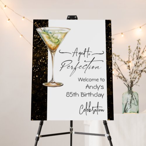 Aged to Perfection Cocktails 85th Birthday Foam Board