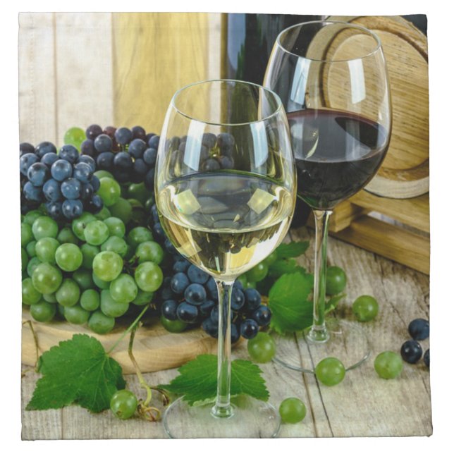 Aged to Perfection, fine wine, Cloth Napkin (Front)