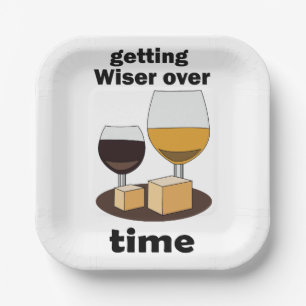 Aged To Perfection Getting Wiser Over Time Party Paper Plates