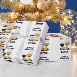 Aged To Perfection Getting Wiser Over Time Party Wrapping Paper