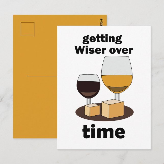 Aged To Perfection Getting Wiser Over Time  Postcard (Front/Back)