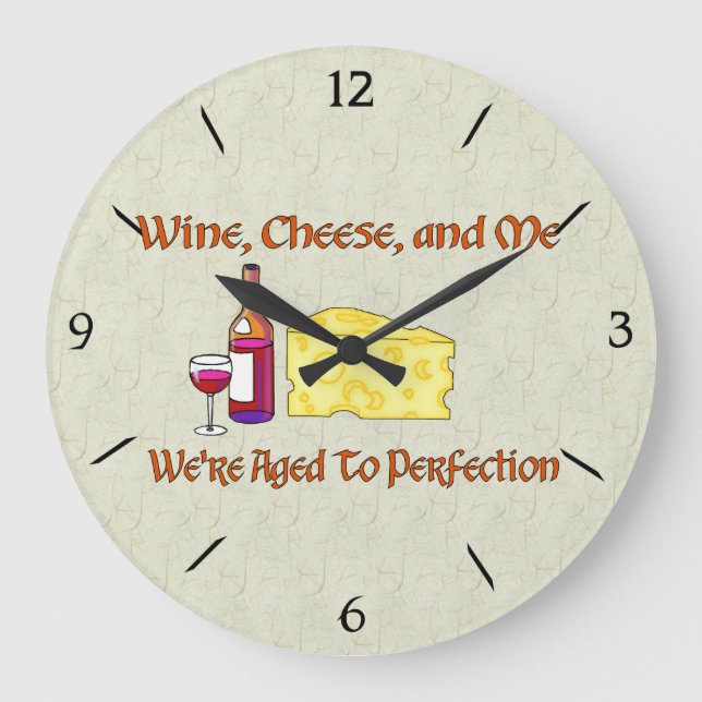 Aged To Perfection Large Clock (Front)