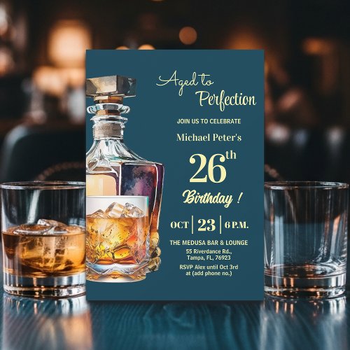 Aged to Perfection Men 26th Whiskey Birthday 