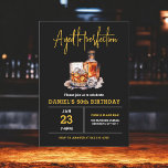 Aged to Perfection Men's 50th Whiskey Birthday  Invitation<br><div class="desc">Raise a glass to celebrate in style with this Adult Whiskey Bourbon Birthday Party Invitation. Featuring a rustic yet sophisticated design inspired by classic whiskey labels, this invitation is perfect for enthusiasts of fine spirits. With bold typography and rich, earthy tones, it sets the mood for a night of toasts,...</div>