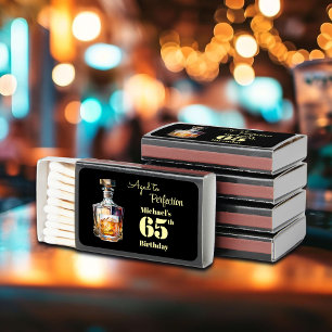 Aged to Perfection Men's 65th Birthday Favor Matchboxes
