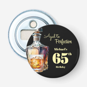 Aged to Perfection Men's 65th Whiskey Birthday  Bottle Opener
