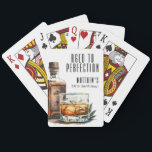 Aged To Perfection Men's Birthday Whiskey Poker Cards<br><div class="desc">Aged To Perfection 50th Birthday Poker Cards. Celebrate a milestone in style with these custom poker cards featuring the same sophisticated design printed on the back of each card. The front of the cards remains standard for gameplay, while the backs showcase the personalized artwork. The design highlights “Aged To Perfection”...</div>