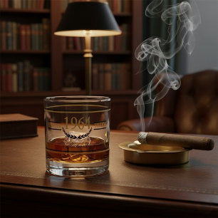 Aged To Perfection Personalized Birthday Whiskey Glass