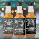 Aged To Perfection Personalized Vintage Birthday  Liquor Bottle Label<br><div class="desc">Elevate your birthday celebration with our Aged to Perfection Personalized Vintage Birthday Liquor Bottle Label. Perfect for adding a touch of rock 'n roll flair and classic nostalgia, these labels are ideal for any vintage retro-themed birthday party. Whether you're celebrating a 21st, 30th, 40th, 50th, 60th, 70th, 80th, or 90th...</div>