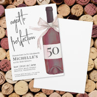 Aged To Perfection Red Wine Birthday Party