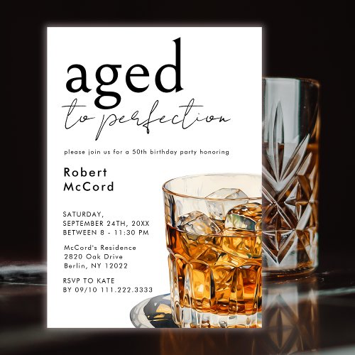 Aged To Perfection Simply Whiskey Birthday Party 