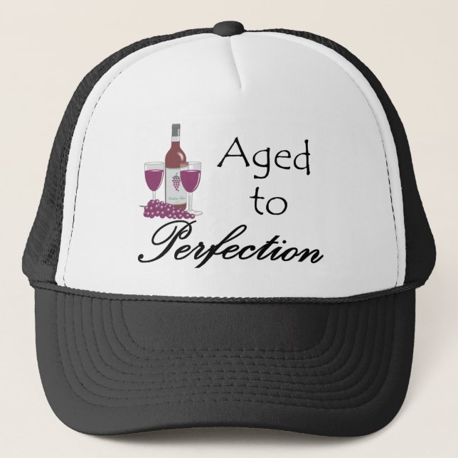 Aged to Perfection T-shirts and Gifts. Trucker Hat (Front)