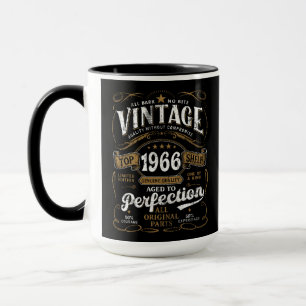 Aged To Perfection Vintage 1966 Birthday 60th  Mug