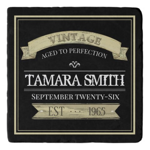 Aged to Perfection Vintage Birthday Trivet