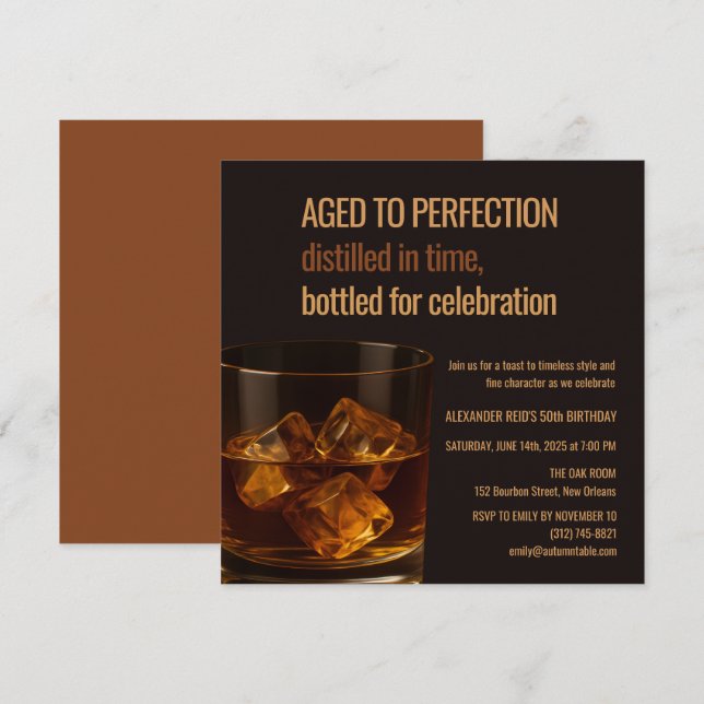 Aged to Perfection | Whisky Birthday (Front/Back)