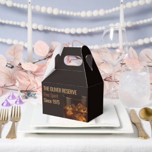 Aged to Perfection Whisky Birthday Favor Boxes
