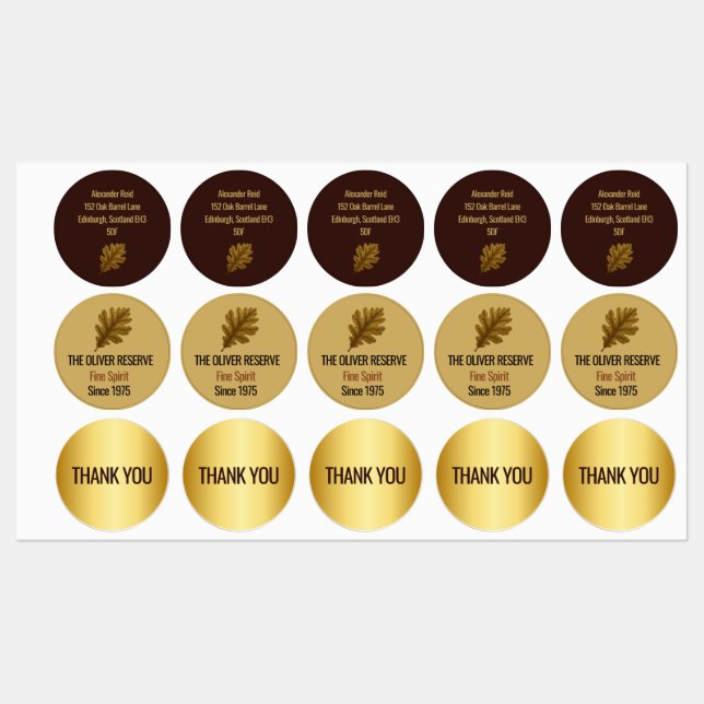 Aged to Perfection | Whisky Celebration Labels (Sheet)