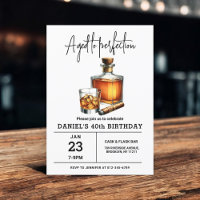 Aged to Perfection Whisky Cigar 40th Birthday