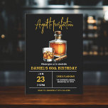 Aged to Perfection Whisky Cigar 60th Birthday  Invitation<br><div class="desc">Raise a glass to celebrate in style with this Adult Whiskey Bourbon Birthday Party Invitation. Featuring a rustic yet sophisticated design inspired by classic whiskey labels, this invitation is perfect for enthusiasts of fine spirits. With bold typography and rich, earthy tones, it sets the mood for a night of toasts,...</div>