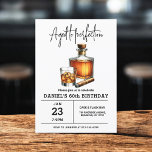 Aged to Perfection Whisky Cigar 60th Birthday Invitation<br><div class="desc">Raise a glass to celebrate in style with this Adult Whiskey Bourbon Birthday Party Invitation. Featuring a rustic yet sophisticated design inspired by classic whiskey labels, this invitation is perfect for enthusiasts of fine spirits. With bold typography and rich, earthy tones, it sets the mood for a night of toasts,...</div>
