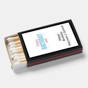 Aged to Perfection White Whiskey Birthday Party Ma Matchboxes