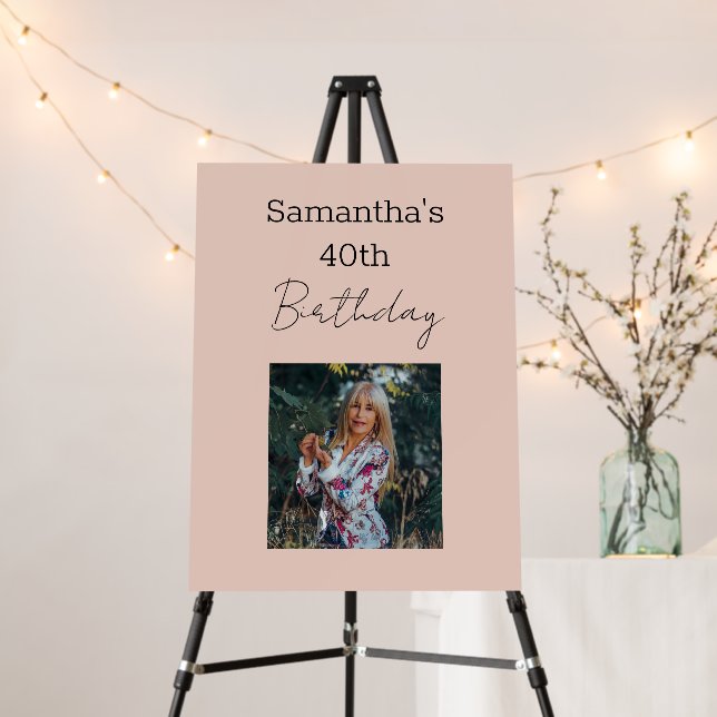 Aged To Perfection Wine 40th Birthday Foam Board (In Situ (Stand))