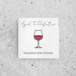 Aged To Perfection Wine 40th Birthday Napkins<br><div class="desc">Aged to perfection: wine themed adult milestone 40th birthday</div>