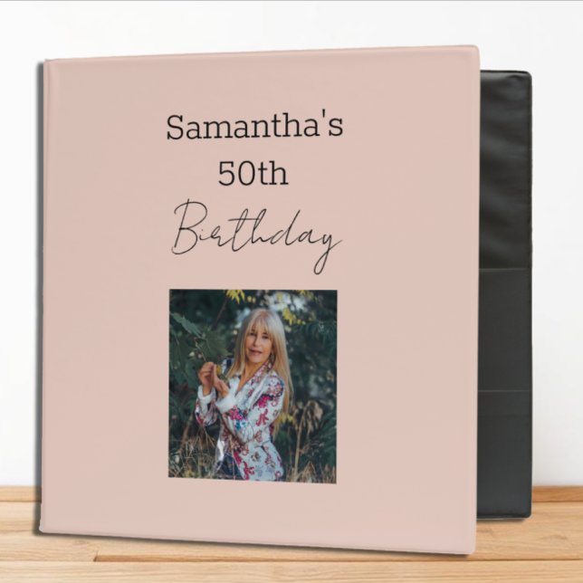 Aged To Perfection Wine 50th Birthday Album 3 Ring Binder (Creator Uploaded)