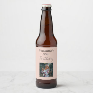 Aged To Perfection Wine 50th Birthday Beer Bottle Label