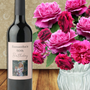 Aged To Perfection Wine 50th Birthday Label