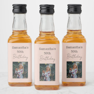 Aged To Perfection Wine 50th Birthday Liquor Bottle Label