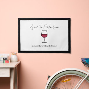Aged To Perfection Wine 50th Birthday Pennant
