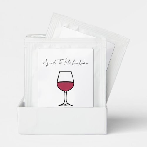 Aged To Perfection Wine 50th Birthday Tea Bag Drink Mix