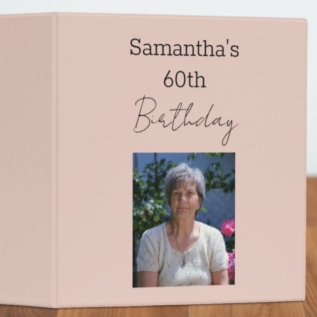 Aged To Perfection Wine 60th Birthday Album 3 Ring Binder (Creator Uploaded)