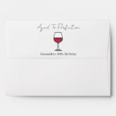 Grapes Greek Island 5x7 Wedding Invitation Envelope