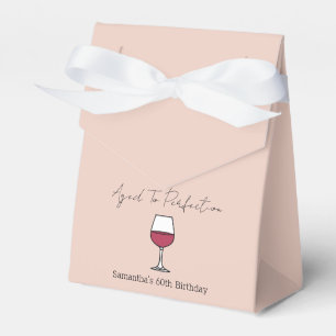 Aged To Perfection Wine 60th Birthday Favor Boxes