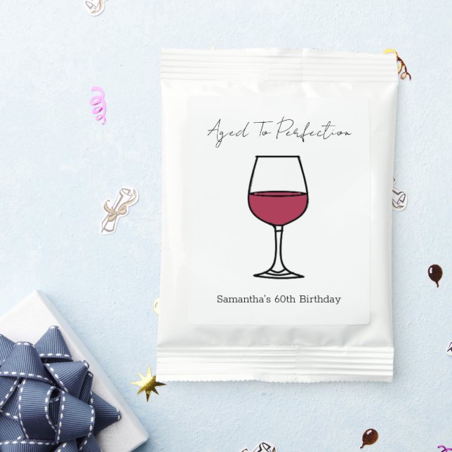 Aged To Perfection Wine 60th Birthday Lemonade Drink Mix (Packets)