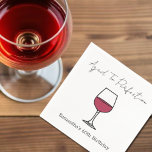 Aged To Perfection Wine 60th Birthday Napkins