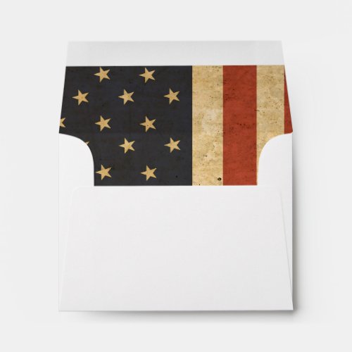 Aged USA Flag Army Boot Camp Soldier Envelope