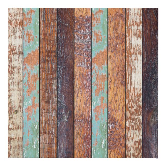 aged vertical wooden backgrounds texture faux canvas print (Front)