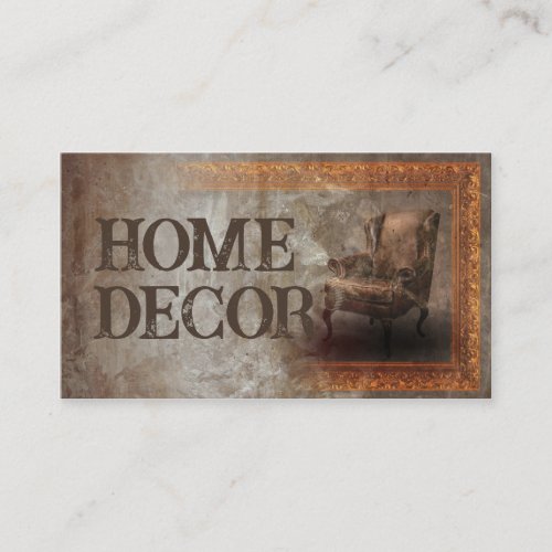 Aged Vintage Classic Interior Designer Card