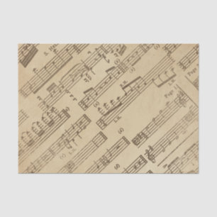 Aged Vintage Music Sheet Paper
