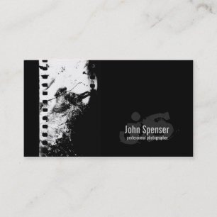 Aged White Photo Film Photographer Black Card