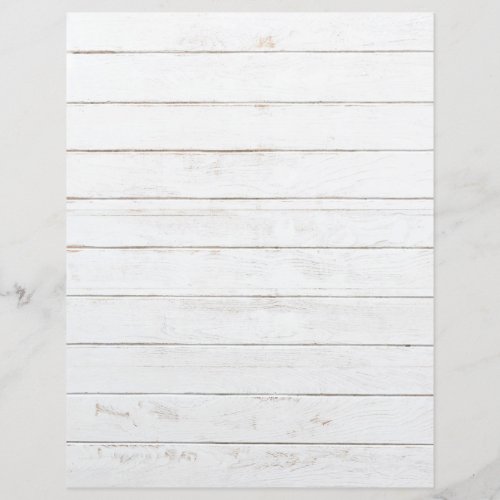 Aged White Wood Scrapbook Paper