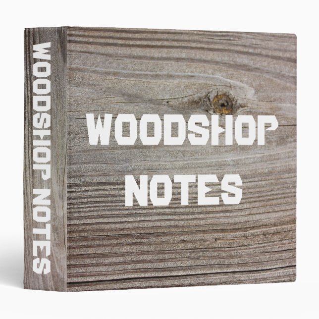 Aged Wood 1.5" Binder (Front/Spine)