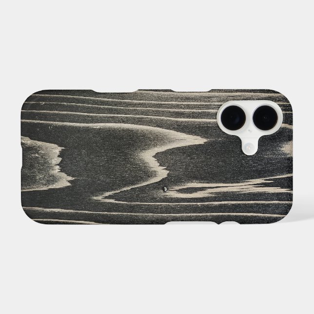 aged wood iPhone case (Back Horizontal)