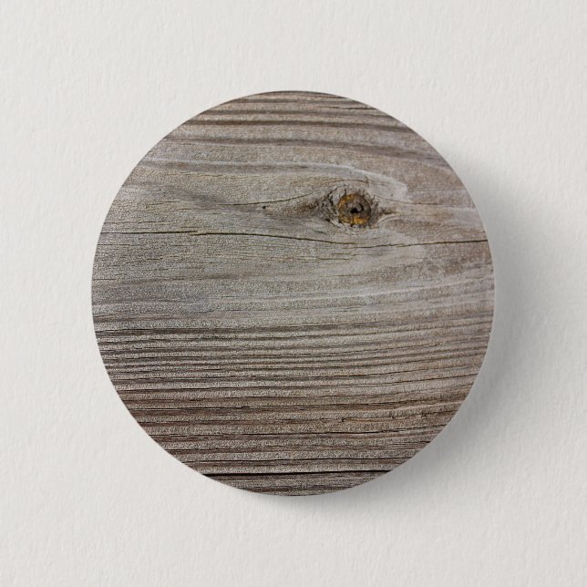 Aged Wood Pinback Button (Front)