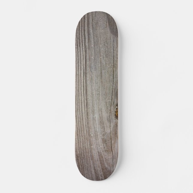 Aged Wood Skateboard Deck (Front)